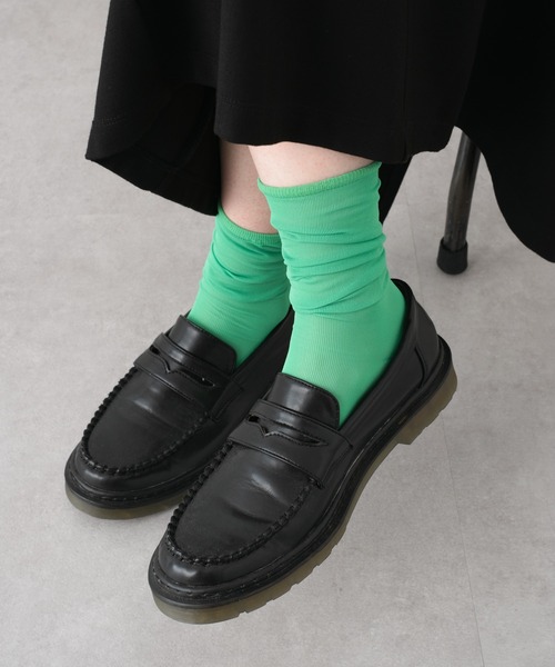 Kastane（カスタネ）の「シアーソックス（ソックス/靴下・レディース・ピンク/グリーン/ブルー・FREE）」の4枚目の写真