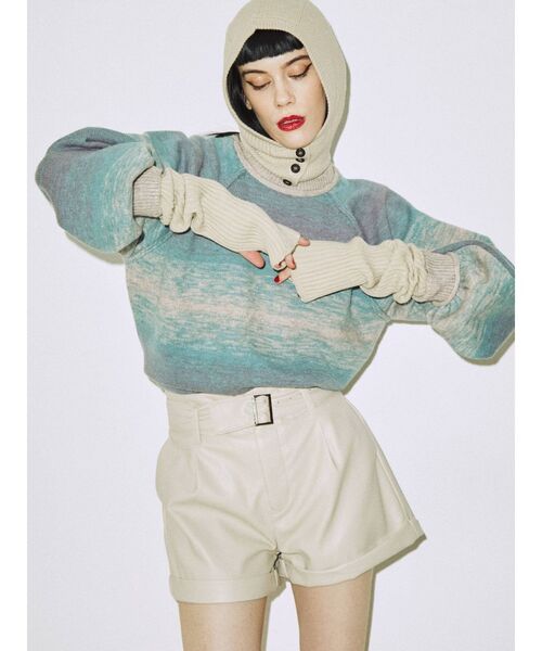 jouetie(ジュエティ)の「カラーアームウォーマー(アームカバー・レディース・ブラック/オフホワイト/ピンク/グリーン・FREE)」の17枚目の写真