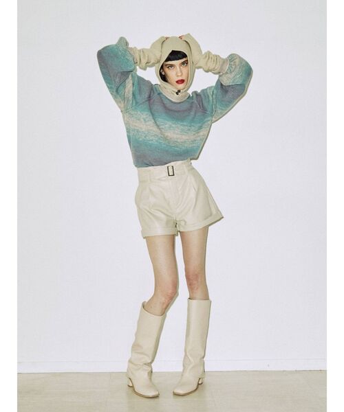 jouetie(ジュエティ)の「カラーアームウォーマー(アームカバー・レディース・ブラック/オフホワイト/ピンク/グリーン・FREE)」の19枚目の写真