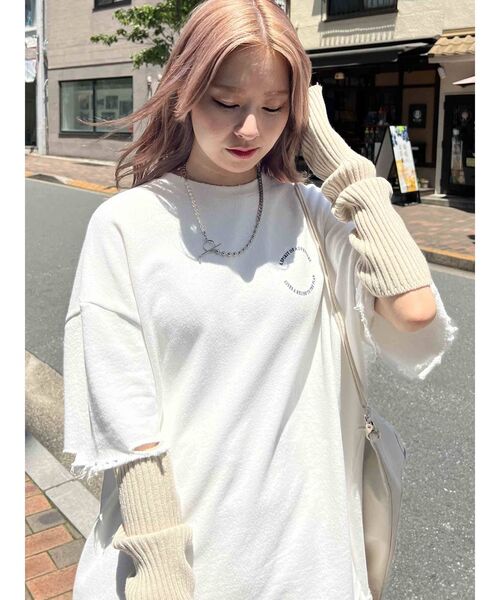 jouetie(ジュエティ)の「カラーアームウォーマー(アームカバー・レディース・ブラック/オフホワイト/ピンク/グリーン・FREE)」の22枚目の写真