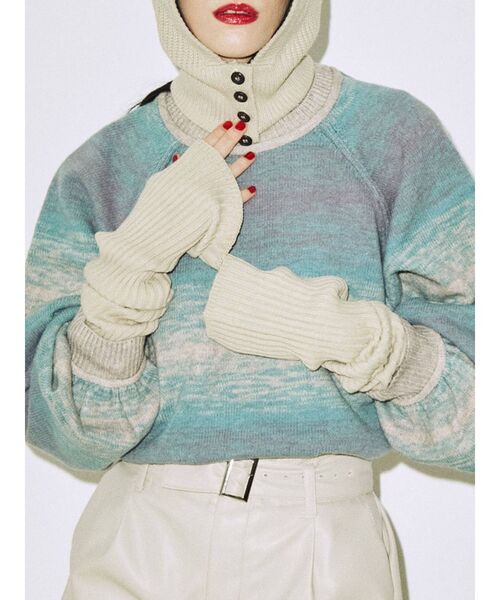 jouetie(ジュエティ)の「カラーアームウォーマー(アームカバー・レディース・ブラック/オフホワイト/ピンク/グリーン・FREE)」の7枚目の写真