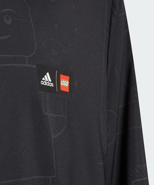 adidas(アディダス)の「adidas × LEGO テックパック ウインドブレーカー / アディダス(キッズ/子供用)(ナイロンジャケット・キッズ・ブラック・160/130/140/150)」の3枚目の写真