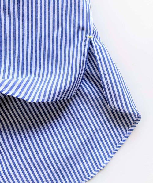 Q（キュー）の「Qエンブレムスキッパーシャツ（シャツ/ブラウス・レディース・ネイビー/アイボリー/ブルー系その他・MEDIUM）」の8枚目の写真