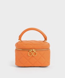 キルト ツーウェイジップミニバッグ / Quilted Two-Way Zip Mini Bag