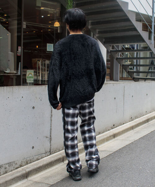GLOSTER（グロスター）の「【GLOSTER/グロスター】オンブレ チェック イージーパンツ カットオフ サイドライン（その他パンツ・メンズ・ブラック系その他・M/L）」の8枚目の写真