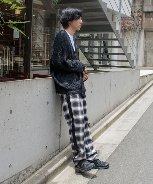 GLOSTER（グロスター）の「【GLOSTER/グロスター】オンブレ チェック イージーパンツ カットオフ サイドライン（その他パンツ・メンズ・ブラック系その他・M/L）」の10枚目の写真