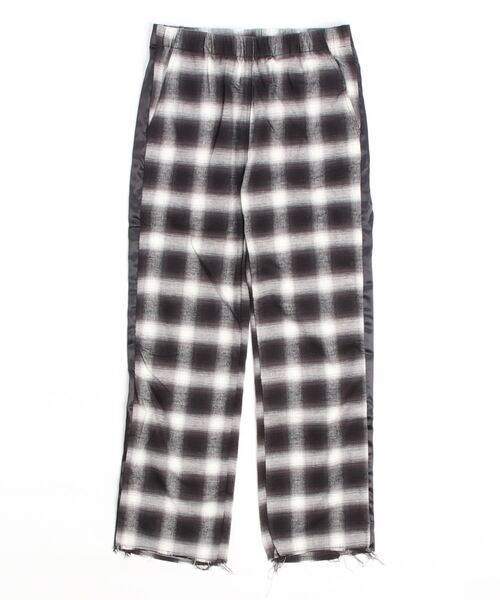 GLOSTER（グロスター）の「【GLOSTER/グロスター】オンブレ チェック イージーパンツ カットオフ サイドライン（その他パンツ・メンズ・ブラック系その他・M/L）」の19枚目の写真