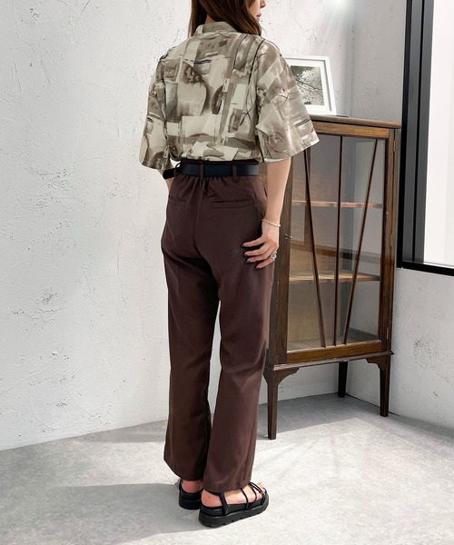 apres jour mignon(アプレジュールミニョン)の「柄バンドカラーシャツ【ZOZOTOWN限定アイテム】(シャツ/ブラウス・レディース・パープル/ブラック系その他/ブラック・X-LARGE/フリー)」の12枚目の写真