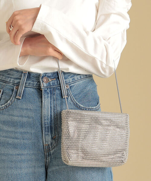 Ray BEAMS（レイビームス）の「Ray BEAMS / シャイニー プチ バッグ（トートバッグ・レディース・ブラック/シルバー・ONE SIZE）」の2枚目の写真