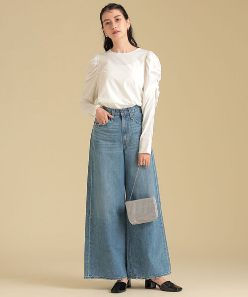 Ray BEAMS（レイビームス）の「Ray BEAMS / シャイニー プチ バッグ（トートバッグ・レディース・ブラック/シルバー・ONE SIZE）」の3枚目の写真