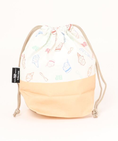 GLOBAL WORK（グローバルワーク）の「サーティワン/巾着ポーチS/285479（ポーチ・レディース・ミント/ホワイト・FREE）」の11枚目の写真