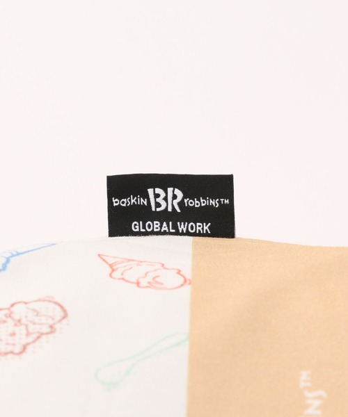 GLOBAL WORK（グローバルワーク）の「サーティワン/巾着ポーチS/285479（ポーチ・レディース・ミント/ホワイト・FREE）」の7枚目の写真