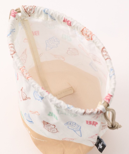 GLOBAL WORK（グローバルワーク）の「サーティワン/巾着ポーチS/285479（ポーチ・レディース・ミント/ホワイト・FREE）」の8枚目の写真