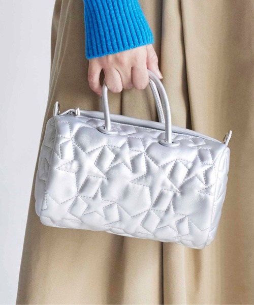 CONTROL FREAK / CTFK（コントロールフリーク）の「CONTROL FREAK(コントロールフリーク)キルティングドラム（ショルダーバッグ・レディース・ブラック/ベージュ/シルバー/ブルー・FREE）」の4枚目の写真