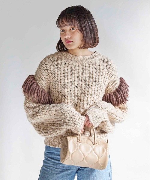 CONTROL FREAK / CTFK（コントロールフリーク）の「CONTROL FREAK(コントロールフリーク)キルティングドラム（ショルダーバッグ・レディース・ブラック/ベージュ/シルバー/ブルー・FREE）」の9枚目の写真