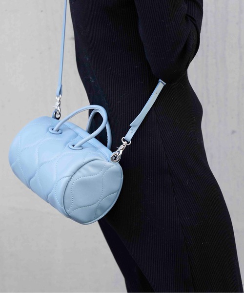 CONTROL FREAK / CTFK（コントロールフリーク）の「CONTROL FREAK(コントロールフリーク)キルティングドラム（ショルダーバッグ・レディース・ブラック/ベージュ/シルバー/ブルー・FREE）」の7枚目の写真