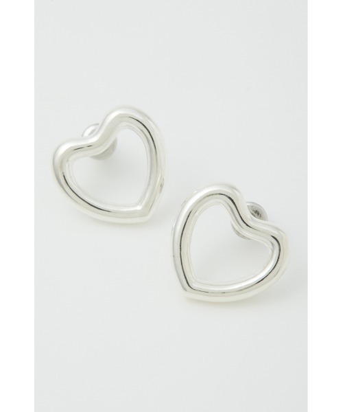 SLY（スライ）の「R/C HEART CHARM P/EARRING リッチコーティング ハートチャーム ピアス（ピアス（両耳用）・レディース・シルバー/ゴールド・FREE）」の5枚目の写真