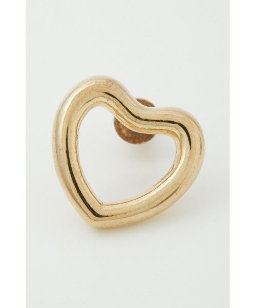 SLY（スライ）の「R/C HEART CHARM P/EARRING リッチコーティング ハートチャーム ピアス（ピアス（両耳用）・レディース・シルバー/ゴールド・FREE）」の4枚目の写真