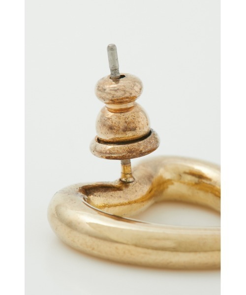 SLY（スライ）の「R/C HEART CHARM P/EARRING リッチコーティング ハートチャーム ピアス（ピアス（両耳用）・レディース・シルバー/ゴールド・FREE）」の7枚目の写真