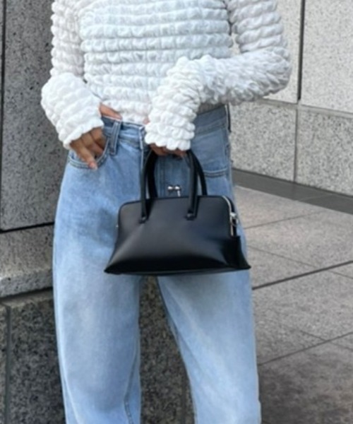 AMAIL（アマイル）の「Gamaguchi bag（ショルダーバッグ・レディース・ホワイト/ブラック・FREE）」の2枚目の写真