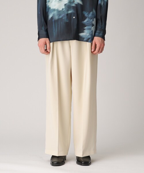 tk.TAKEO KIKUCHI（ティーケータケオキクチ）の「◆ギミックベルトダブルクロスパンツ（その他パンツ・メンズ・ブラウン系その他/アイボリー/ブラック・01/02/03）」の5枚目の写真