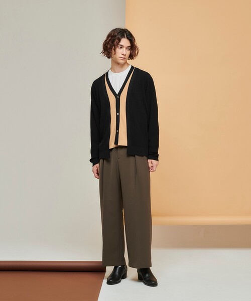 tk.TAKEO KIKUCHI（ティーケータケオキクチ）の「◆ギミックベルトダブルクロスパンツ（その他パンツ・メンズ・ブラウン系その他/アイボリー/ブラック・01/02/03）」の18枚目の写真