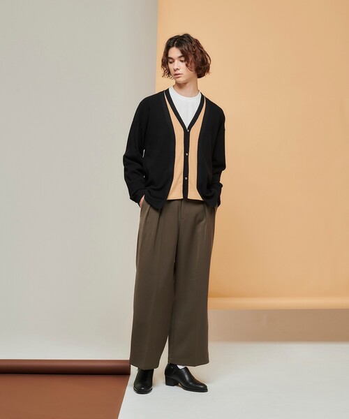 tk.TAKEO KIKUCHI（ティーケータケオキクチ）の「◆ギミックベルトダブルクロスパンツ（その他パンツ・メンズ・ブラウン系その他/アイボリー/ブラック・01/02/03）」の17枚目の写真