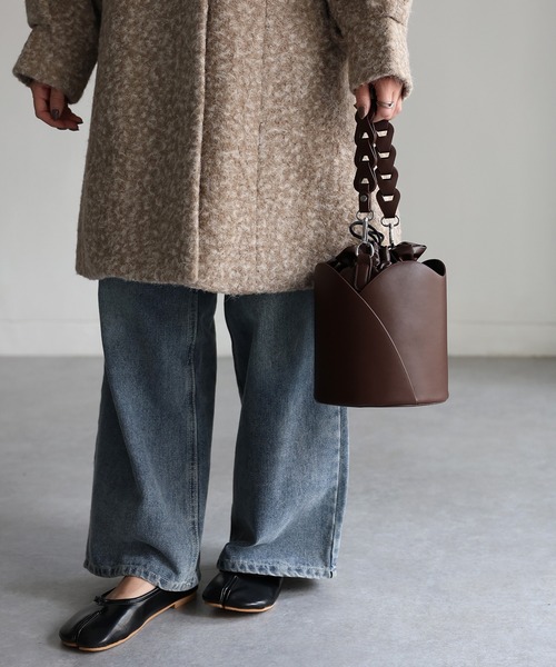 Riberry（リベリー）の「チューリップ型　2WAYバッグ（ハンドバッグ・レディース・ダークブラウン/ベージュ/ブラウン/ブラック/ライトブラウン/ライトベージュ・FREE）」の11枚目の写真