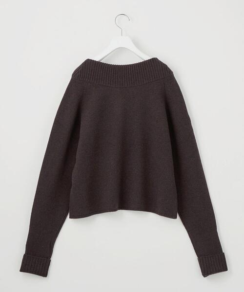 ＜EMMELREFINES＞EMワイドリブVネックニットプルオーバー