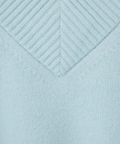 ＜EMMELREFINES＞EMワイドリブVネックニットプルオーバー