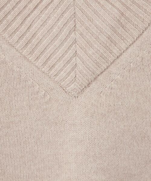 ＜EMMELREFINES＞EMワイドリブVネックニットプルオーバー