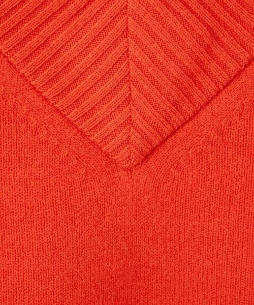 ＜EMMELREFINES＞EMワイドリブVネックニットプルオーバー