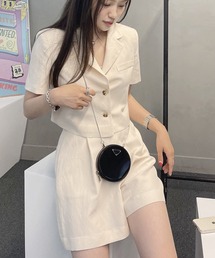 半袖ジャケット＋ショートパンツ　セットアップ