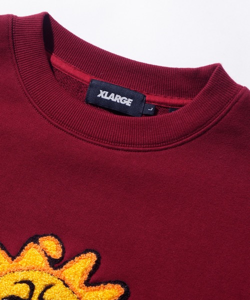 XLARGE（エクストララージ）の「SUNRISE CREWNECK SWEAT（スウェット・メンズ・ブラック/バーガンディー/アッシュ・L/XL/M/S）」の5枚目の写真