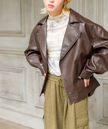 SpRay | エコレザーBIGライダース(ライダースジャケット)