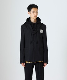 DIET BUTCHER Docking pinstripe jacket