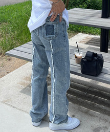 ISOOK | Fringe design denims / フリンジデザインデニム（chiica select）(デニムパンツ)