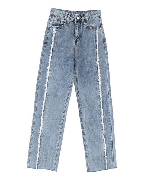 ISOOK(アイスー)の「Fringe design denims / フリンジデザインデニム(chiica select)(デニムパンツ・レディース・ブルー・SMALL)」の7枚目の写真