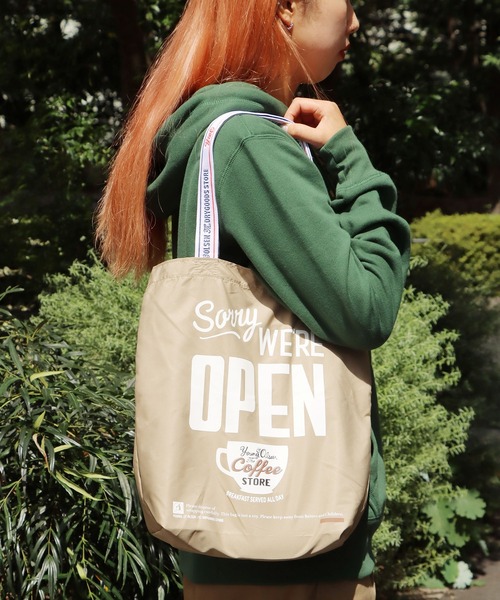 YOUNG&OLSEN The DRYGOODS STORE(ヤングアンドオルセン)の「YOUNG & OLSEN/ヤングアンドオルセン SHOPPING TOTE OP トートバッグ(トートバッグ・メンズ・ブラック/オリーブ/ワインレッド/ベージュ・FREE)」の1枚目の写真