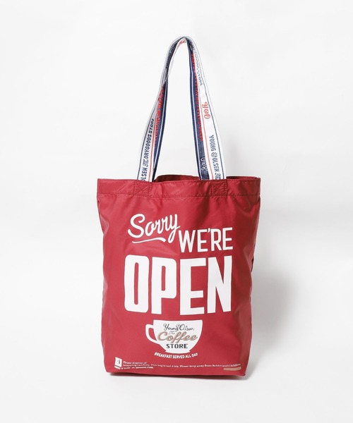 YOUNG&OLSEN The DRYGOODS STORE(ヤングアンドオルセン)の「YOUNG & OLSEN/ヤングアンドオルセン SHOPPING TOTE OP トートバッグ(トートバッグ・メンズ・ブラック/オリーブ/ワインレッド/ベージュ・FREE)」の2枚目の写真