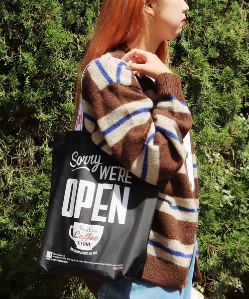 YOUNG&OLSEN The DRYGOODS STORE(ヤングアンドオルセン)の「YOUNG & OLSEN/ヤングアンドオルセン SHOPPING TOTE OP トートバッグ(トートバッグ・メンズ・ブラック/オリーブ/ワインレッド/ベージュ・FREE)」の12枚目の写真