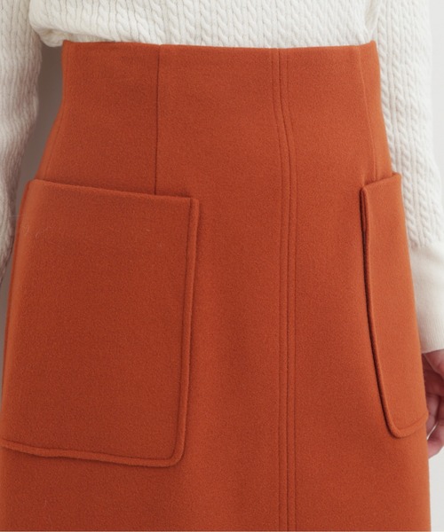 NATURAL BEAUTY BASIC（ナチュラルビューティーベーシック）の「フロントポケットミニスカート（スカート・レディース・オレンジ/ベージュ/ブラック・SMALL/MEDIUM）」の22枚目の写真