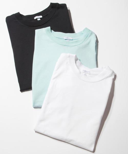 BEAUTY&YOUTH UNITED ARROWS(ビューティーアンドユースユナイテッドアローズ)の「BY ∴ ワイド クルーネック ハーフスリーブ MADE IN JAPAN カットソー ◆(Tシャツ/カットソー・メンズ・ホワイト/ネイビー/ライトブルー/オリーブ/ダークグレー・LARGE/SMALL/MEDIUM)」の16枚目の写真