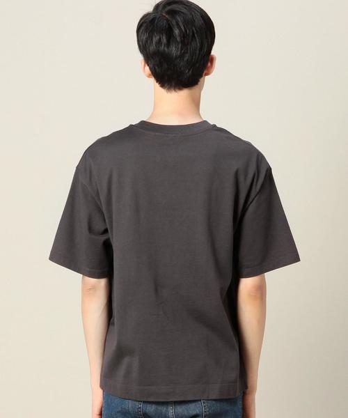 BEAUTY&YOUTH UNITED ARROWS(ビューティーアンドユースユナイテッドアローズ)の「BY ∴ ワイド クルーネック ハーフスリーブ MADE IN JAPAN カットソー ◆(Tシャツ/カットソー・メンズ・ホワイト/ネイビー/ライトブルー/オリーブ/ダークグレー・LARGE/SMALL/MEDIUM)」の21枚目の写真
