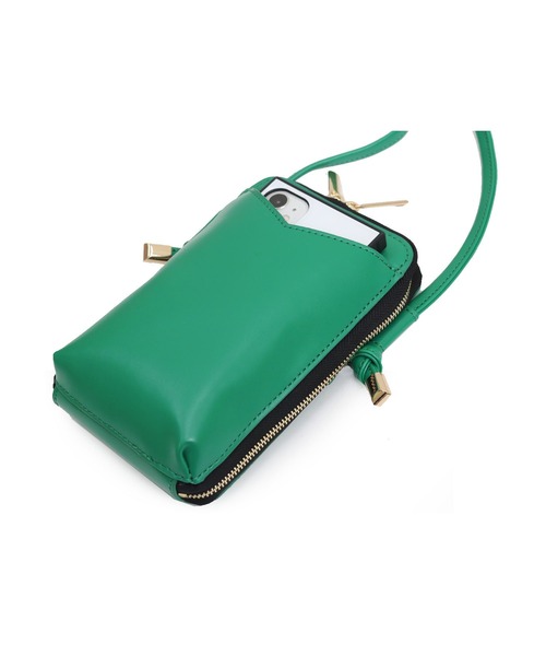 MIAN （ミアン）の「マルチモバイルショルダーバッグ（ショルダーバッグ・レディース・グレー/グリーン/ブラック/ピンク・FREE）」の17枚目の写真