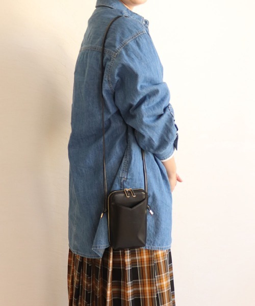 MIAN （ミアン）の「マルチモバイルショルダーバッグ（ショルダーバッグ・レディース・グレー/グリーン/ブラック/ピンク・FREE）」の5枚目の写真