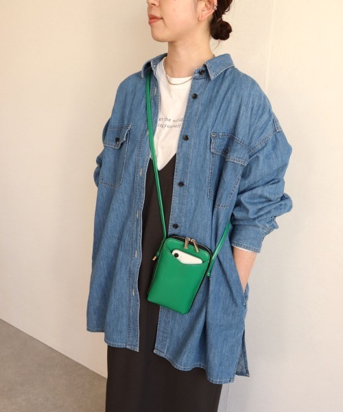 MIAN （ミアン）の「マルチモバイルショルダーバッグ（ショルダーバッグ・レディース・グレー/グリーン/ブラック/ピンク・FREE）」の11枚目の写真