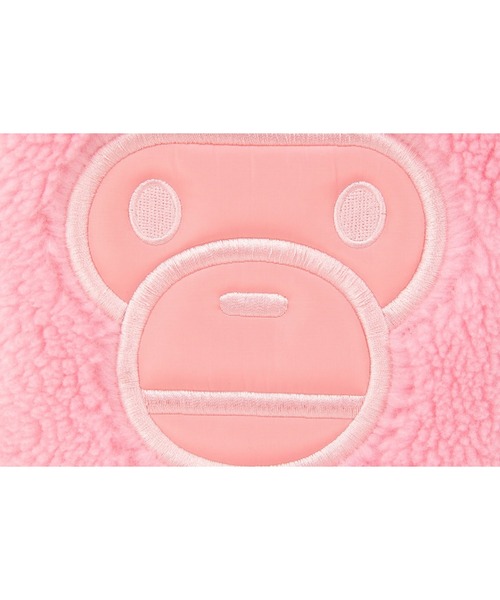 A BATHING APE(アベイシングエイプ)の「BABY MILO FUR CROSS BAG(ショルダーバッグ・メンズ・ピンク/グリーン/ブラウン・FREE)」の6枚目の写真