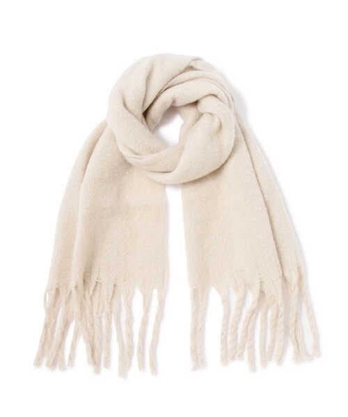 EDIT COLOGNE（エディットコロン）の「ブークレマフラー（ストール/ショール・レディース・ホワイト/イエロー・ﾌﾘ-）」の4枚目の写真