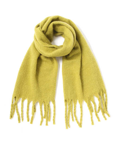 EDIT COLOGNE（エディットコロン）の「ブークレマフラー（ストール/ショール・レディース・ホワイト/イエロー・ﾌﾘ-）」の5枚目の写真